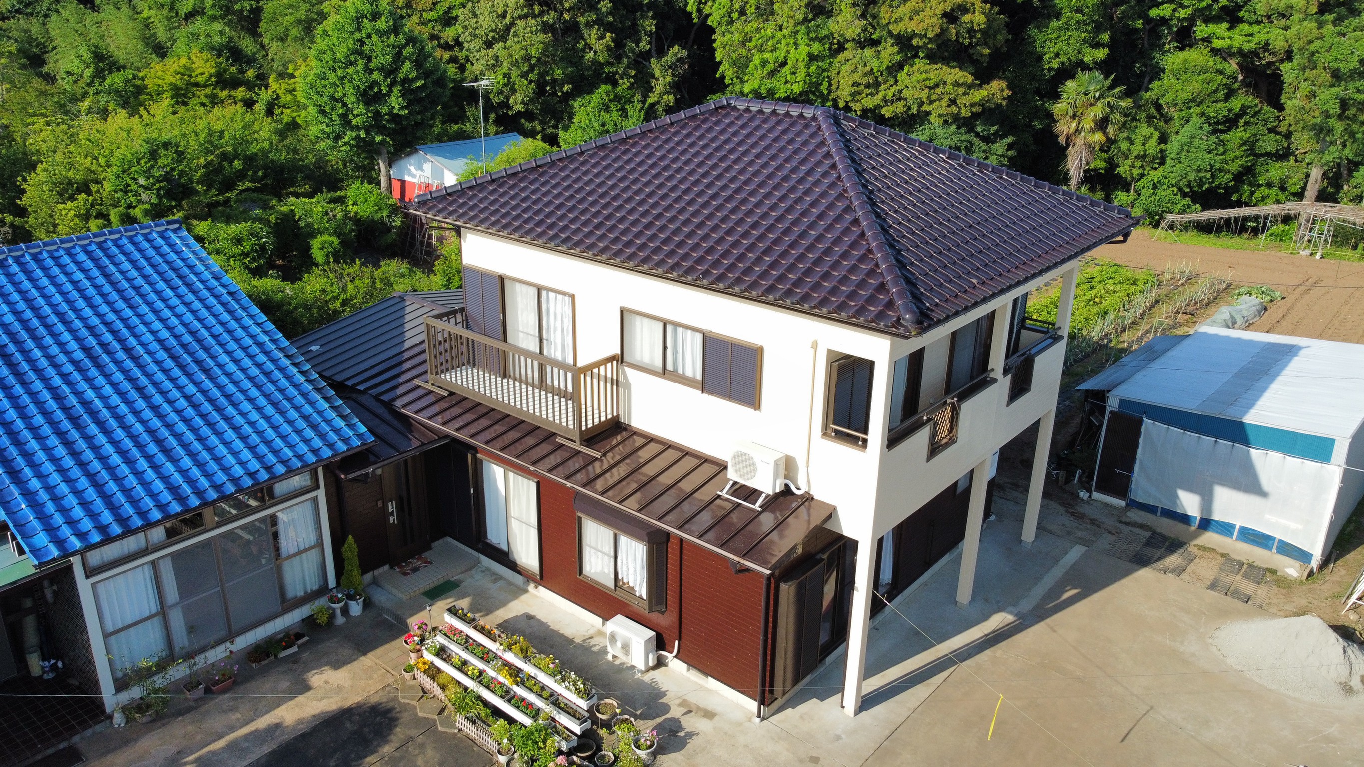 屋根漆喰補修工事・外壁塗装工事